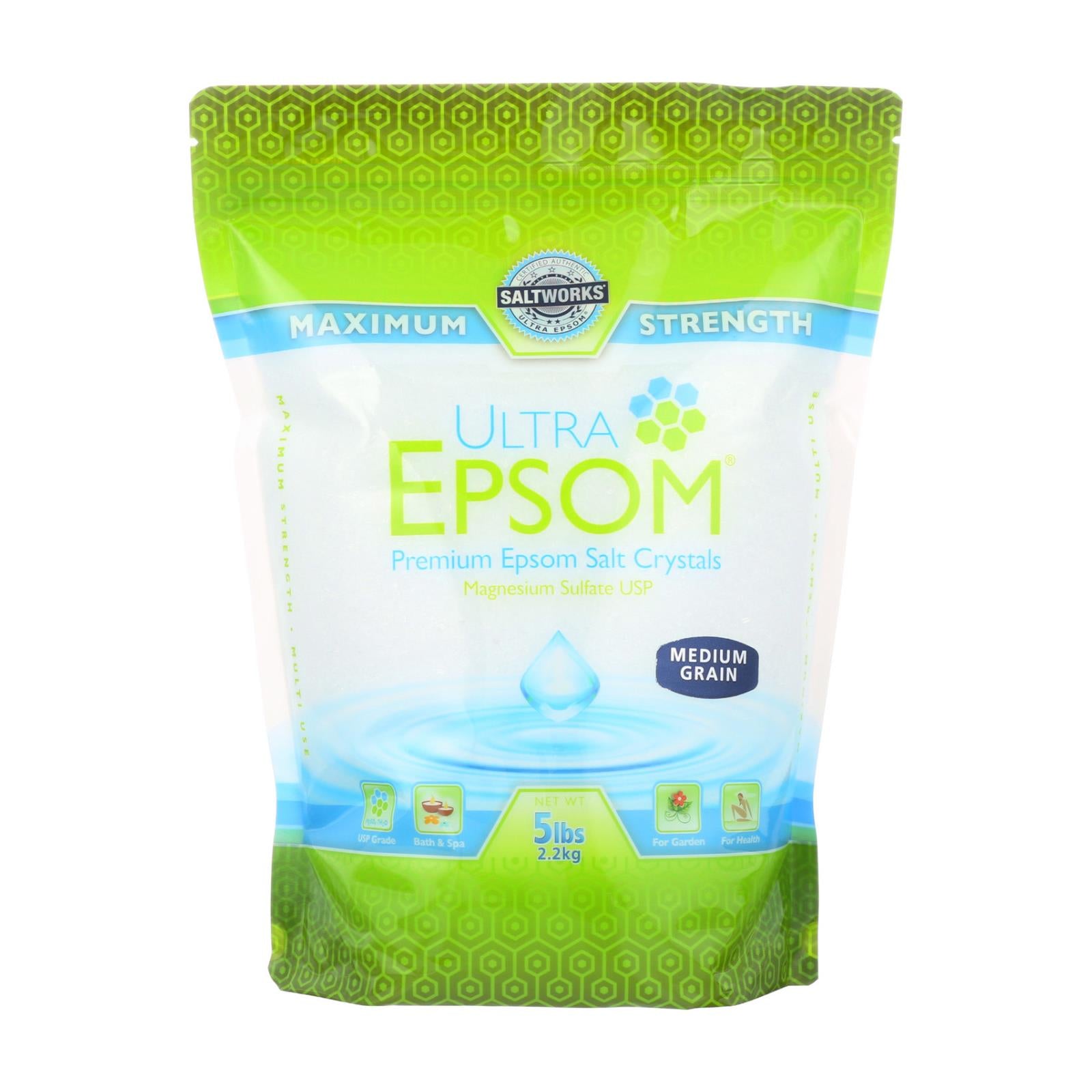 Ultra Epsom Salt - Medium Grain - 5 Lb