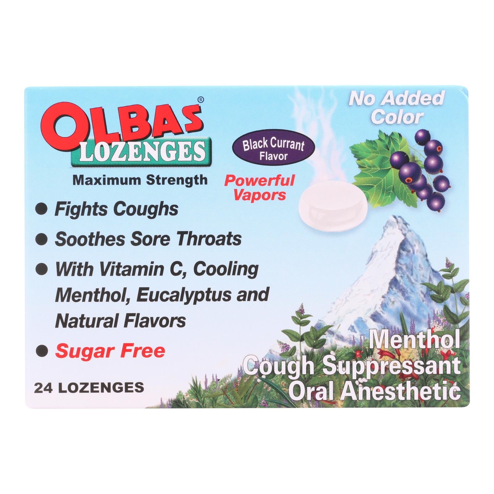 Olbas Lozenges Black Currant Menthol  - 1 Each - 24 Ct