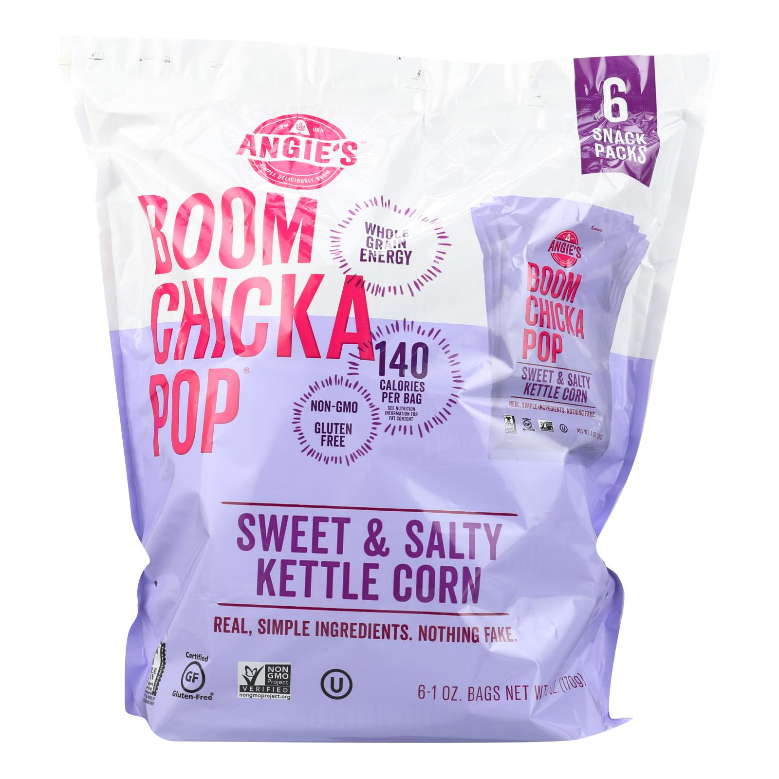 Angie's Kettle Corn  Sweet And Salty - Quantity: 4 Packs