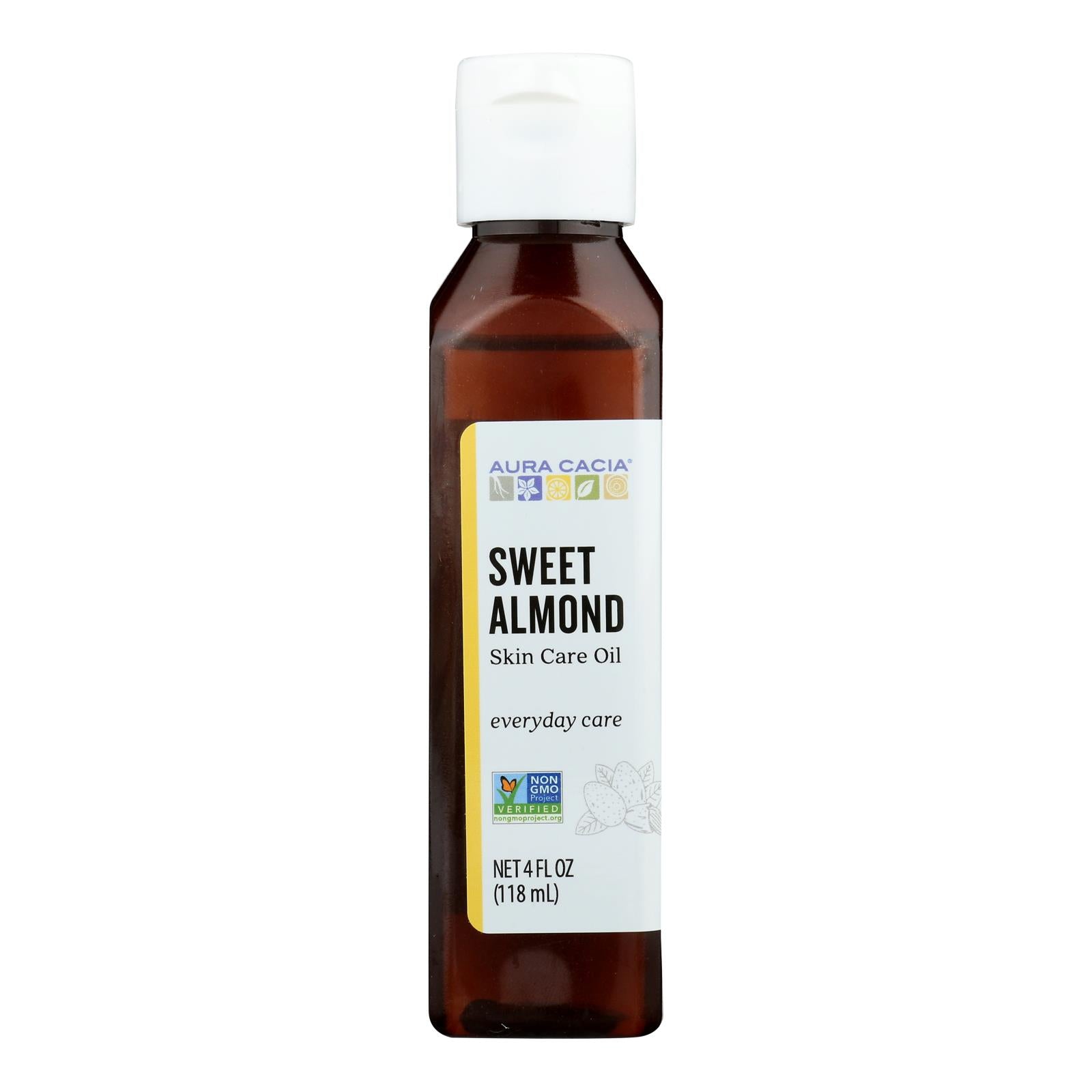 Aura Cacia - Sweet Almond Natural Skin Care Oil - 4 Fl Oz