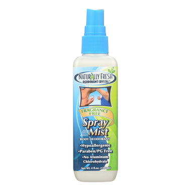 Naturally Fresh Spray Mist Body Deodorant Fragrance Free - 4 Fl Oz