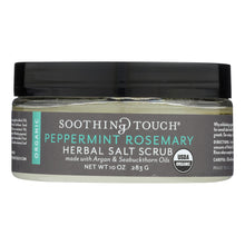 Load image into Gallery viewer, Soothing Touch Scrub - Organic - Salt - Herbal - Peppermint Rosemary - 10 Oz
