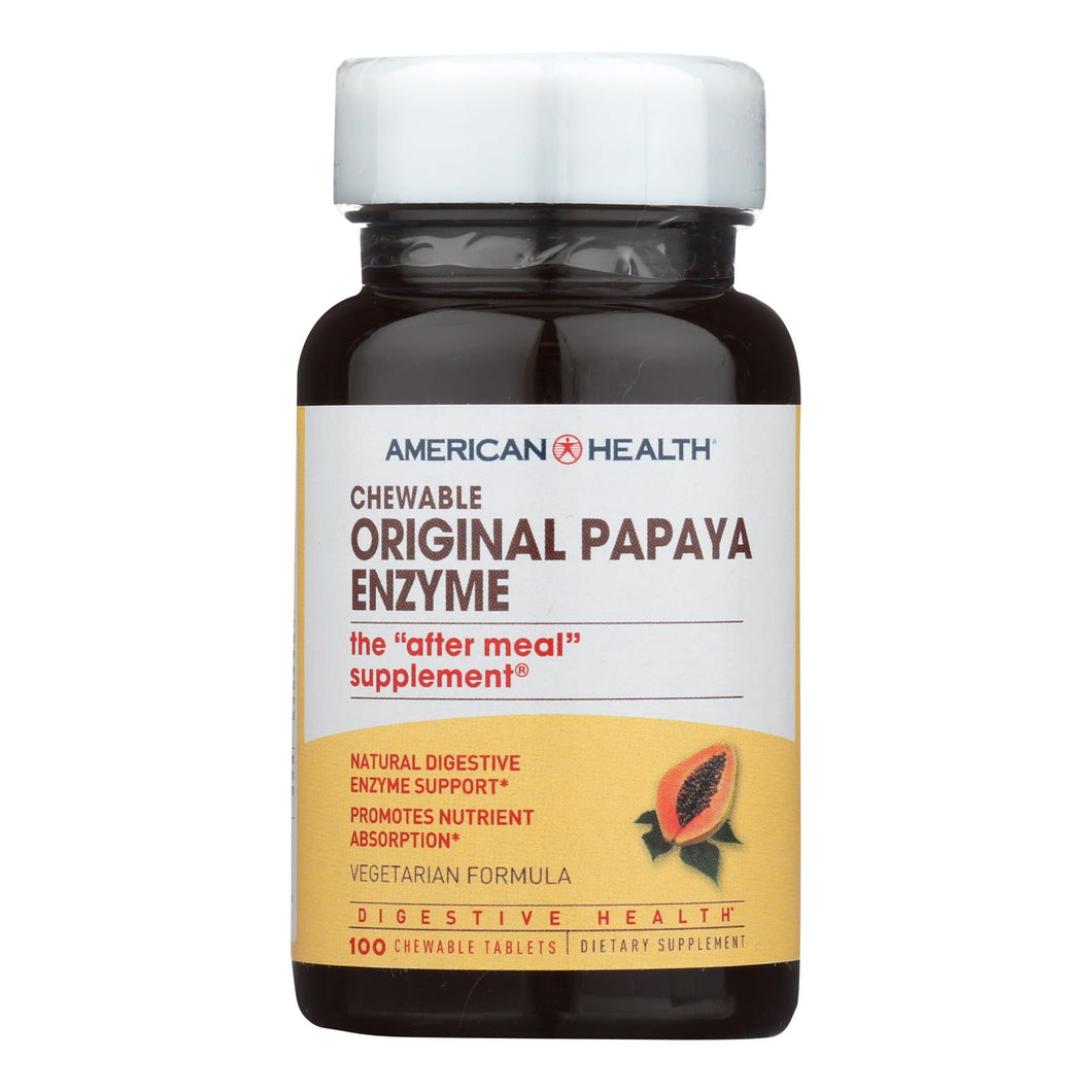 American Health - Original Papaya Enzyme - 100 Tablets