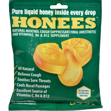 Honees Cough Drops - Extra Large - Menthol - 20 Count
