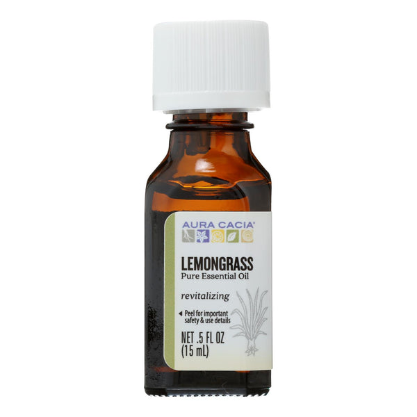 Aura Cacia - Pure Essential Oil Lemongrass - 0.5 Fl Oz