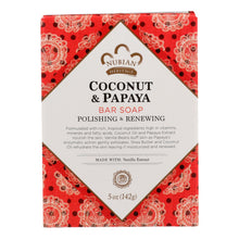Load image into Gallery viewer, Nubian Heritage Bar Soap Coconut And Papaya With Vanilla Beans - 5 Oz
