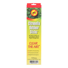Load image into Gallery viewer, Neem Aura Naturals Outdoor Citronella Sticks - 10 Count
