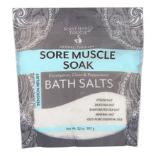 Load image into Gallery viewer, Soothing Touch Bath Salts - Sore Muscle Soak - 32 Oz
