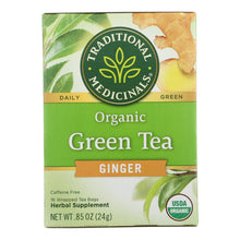 Load image into Gallery viewer, Traditional Medicinals Organic Green Tea Ginger - 16 Tea Bags
