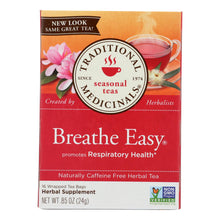 Load image into Gallery viewer, Traditional Medicinals Breathe Easy Herbal Tea - Caffeine Free - 16 Bags
