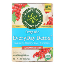Load image into Gallery viewer, Traditional Medicinals Everyday Detox Herbal Tea - 16 Tea Bags
