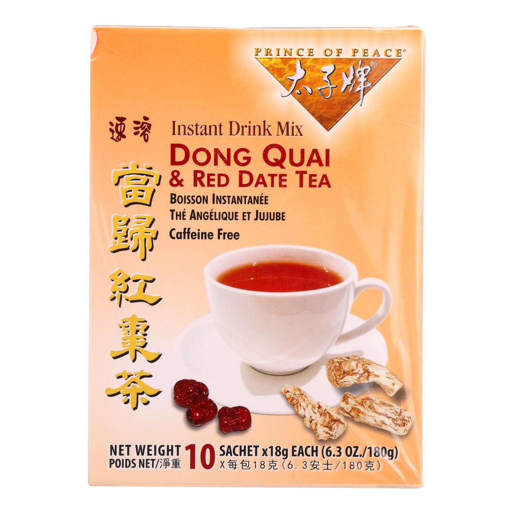 Prince Of Peace Tea - Herbal - Dong Quai And Red Date - 10 Bags