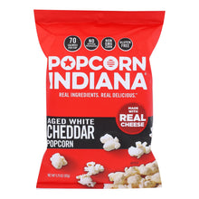 Load image into Gallery viewer, Popcorn Indiana Popcorn - Aged White Cheddar - Case Of 12 - 5.75 Oz.
