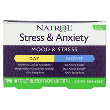 Load image into Gallery viewer, Natrol Stress Anxiety Day And Nite Formula - 20 Tablets
