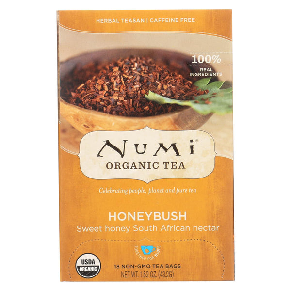 Numi Tea Herbal Tea - Honeybush - Caffeine Free - 18 Bags