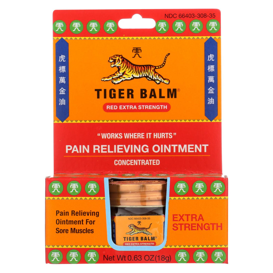 Tiger Balm Pain Relieving Ointment - Extra Strength - .63 Oz