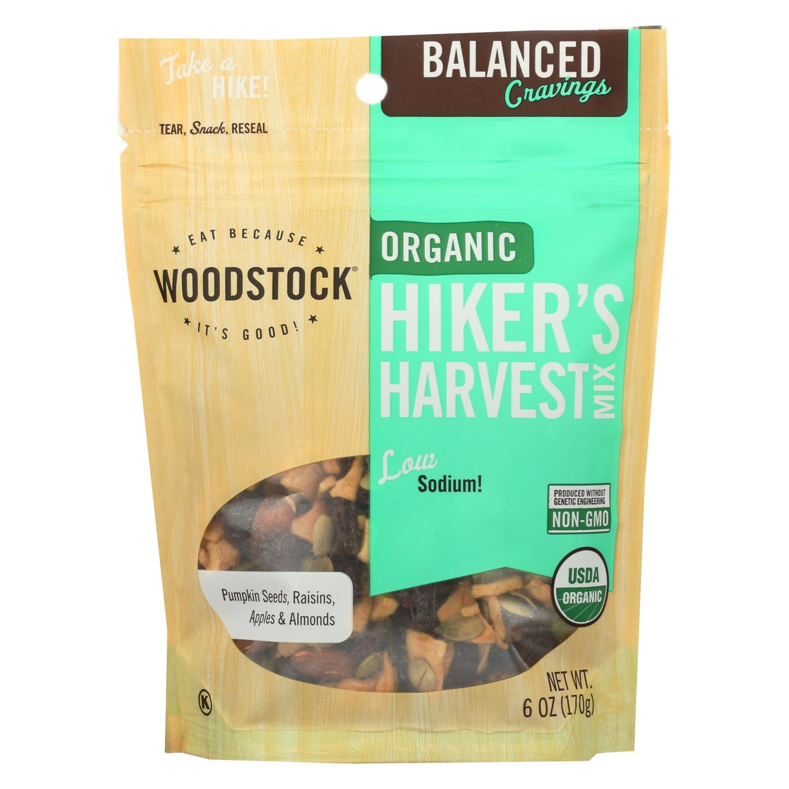 Woodstock Organic Hikers Harvest Snack Mix - 6 Oz.