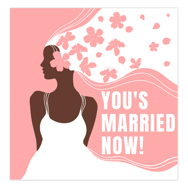 You's Married Now Blank Cards (Pack Of 5)