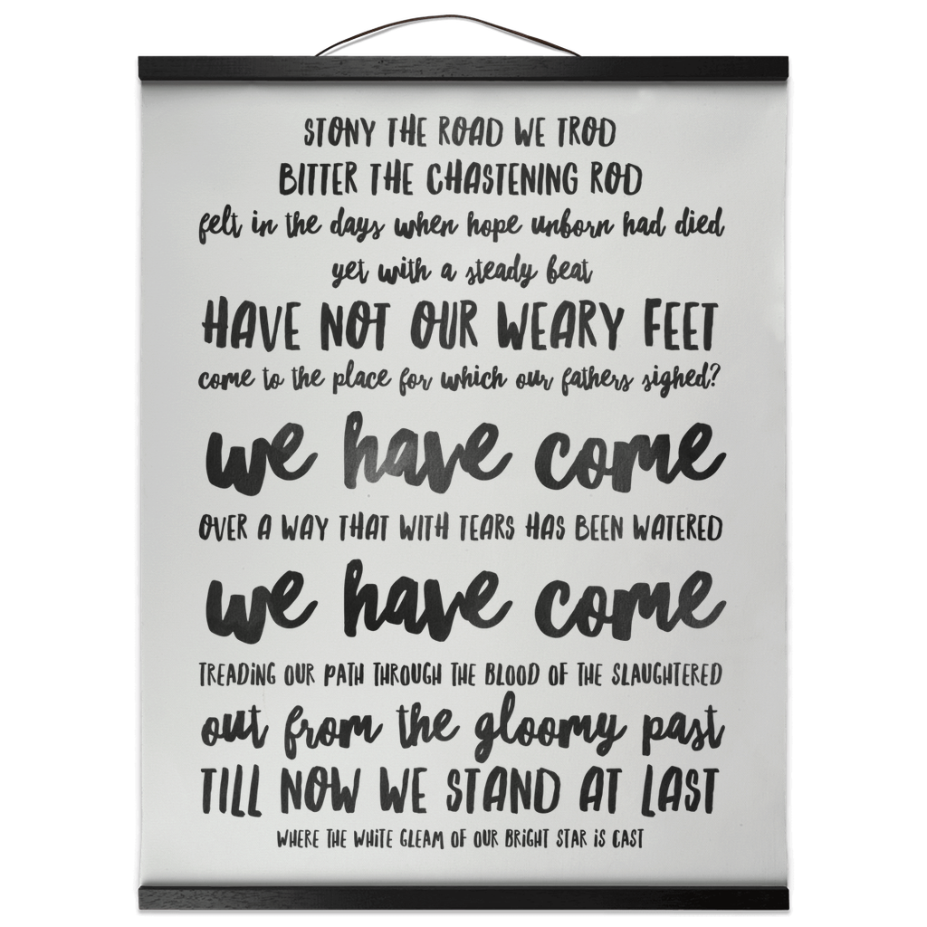 Lift Every Voice And Sing (The Negro National Anthem) Hanging Canvas Wall Art