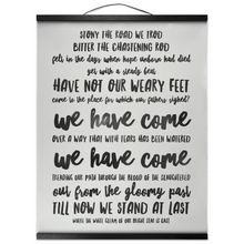 Load image into Gallery viewer, Lift Every Voice And Sing (The Negro National Anthem) Hanging Canvas Wall Art
