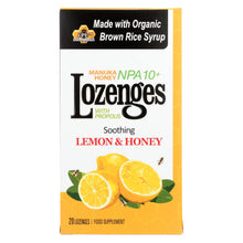Load image into Gallery viewer, Pacific Resources International Manuka Honey Lozenges, Soothing Lemon &amp; Honey  - 1 Each - 20 Ct
