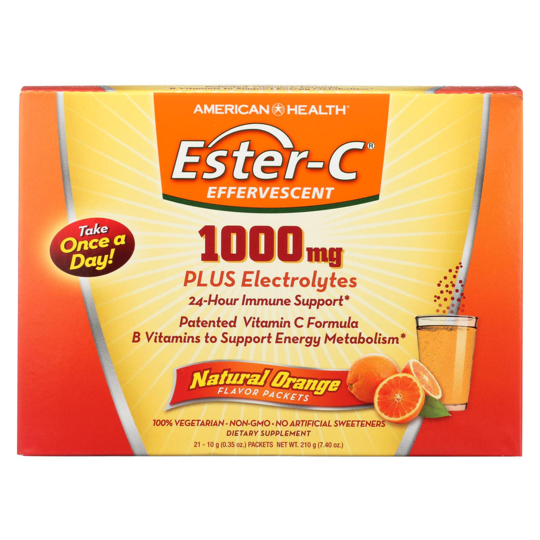 American Health - Ester-c 1000mg Orange - 21 Packets