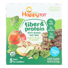 Load image into Gallery viewer, Happy Tot Soft Baked Oat Bar Organic Apples &amp; Spinach  - Case Of 6 - 5-.88oz
