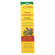 Load image into Gallery viewer, Theraneem Naturals Neem Therape With Cinnamon Toothpaste  - 1 Each - 4.23 Oz
