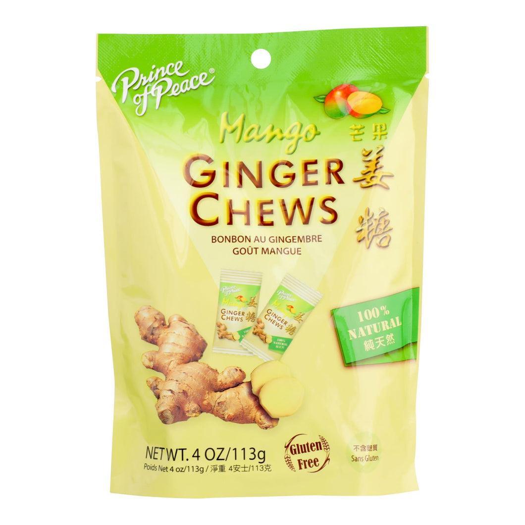 Prince Of Peace - Chews Ginger Mango - 1 Each - 4 Oz