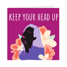 Load image into Gallery viewer, Keep Your Head Up Blank Cards (Pack Of 5)
