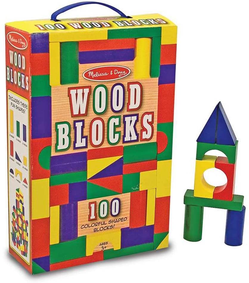 100 Wood Blocks Set Melissa & Doug