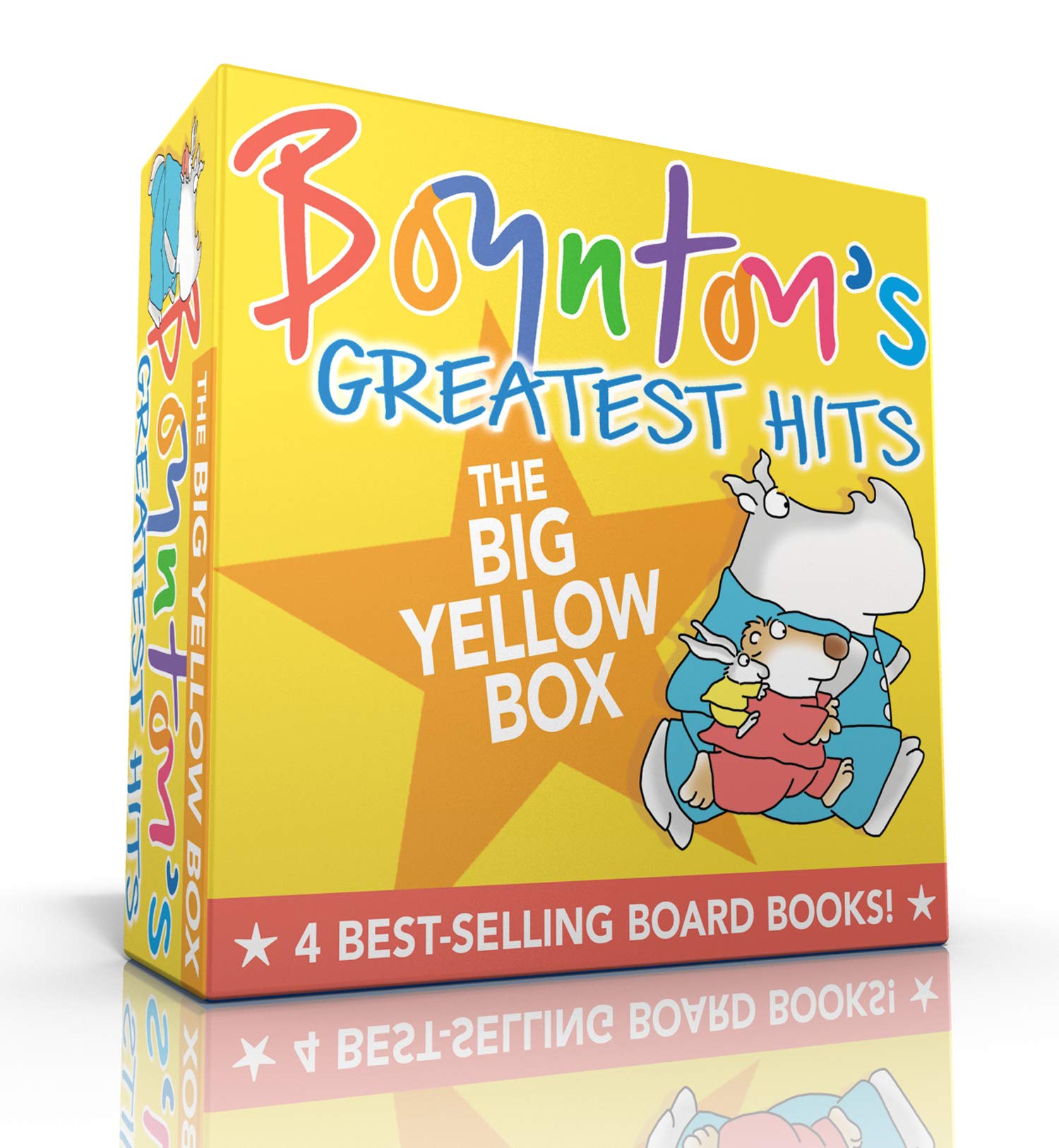 Boynton's Greatest Hits the Big Yellow Box: The Going-To-Bed Book; Horns to Toes; Opposites; But Not the Hippopotamus (Boxed Set)