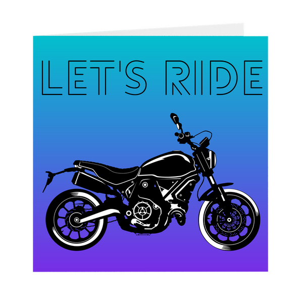 Let's Ride Blank Cards (Pack Of 5)