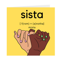 Load image into Gallery viewer, Sista From Anotha Mista Blank Cards (Pack Of 5)
