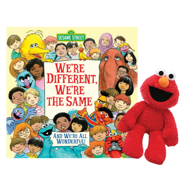 Take Along Elmo Plush Toy & We're Different, We're the Same Book (Sesame Street)