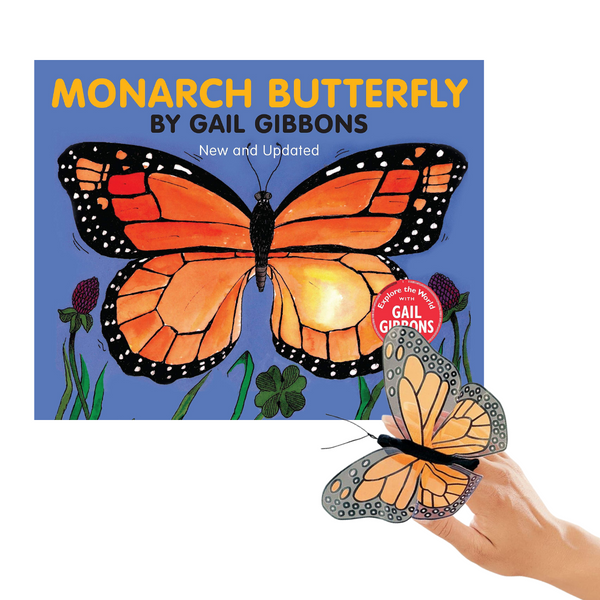 Monarch Butterfly Book & Mini Monarch Butterfly Finger Toy