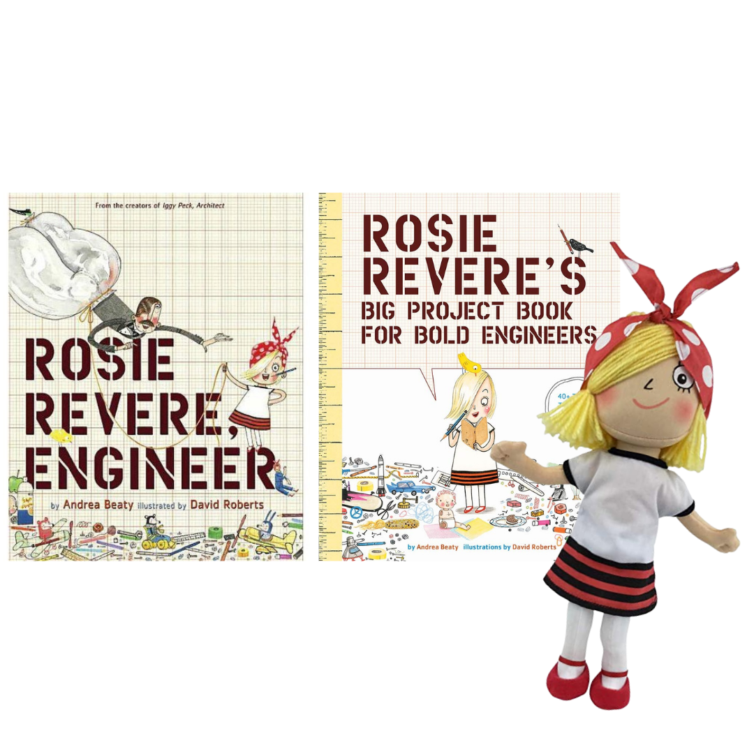 Rosie Revere, Engineer Book, Doll & Rosie Revere's Big Project Book For Bold Engineers