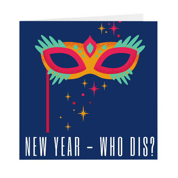 New Year Who Dis Blank Cards (Pack Of 5)