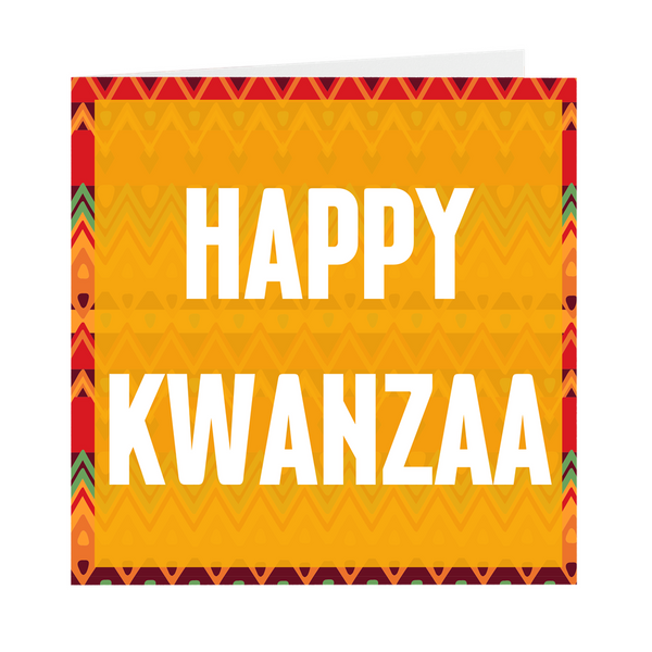 Happy Kwanzaa Blank Cards (Pack Of 5)