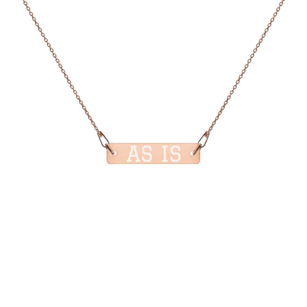 As Is Bar Necklace