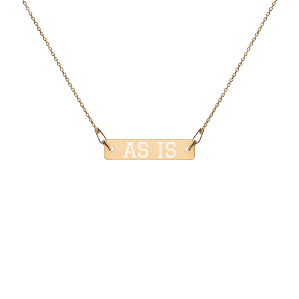 As Is Bar Necklace