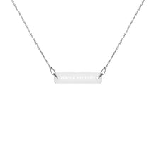 Load image into Gallery viewer, Peace &amp; Positivity Bar Necklace
