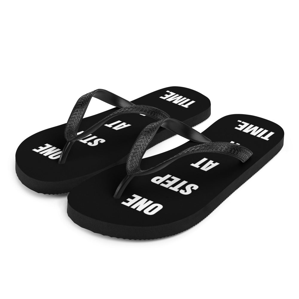 One Step At A Time Unisex Flip Flops