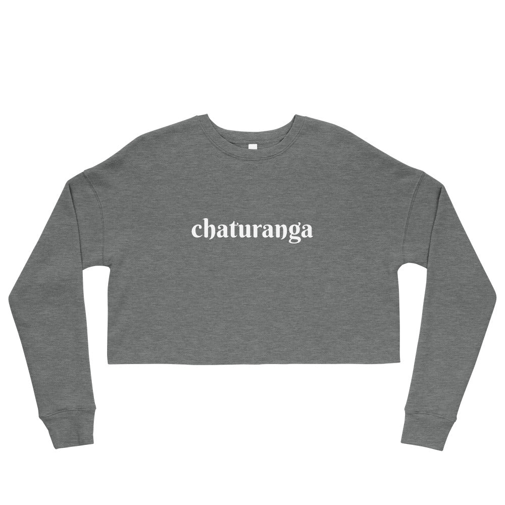 Chaturanga Woman's Yoga Crop Sweatshirt