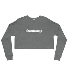 Load image into Gallery viewer, Chaturanga Woman&#39;s Yoga Crop Sweatshirt
