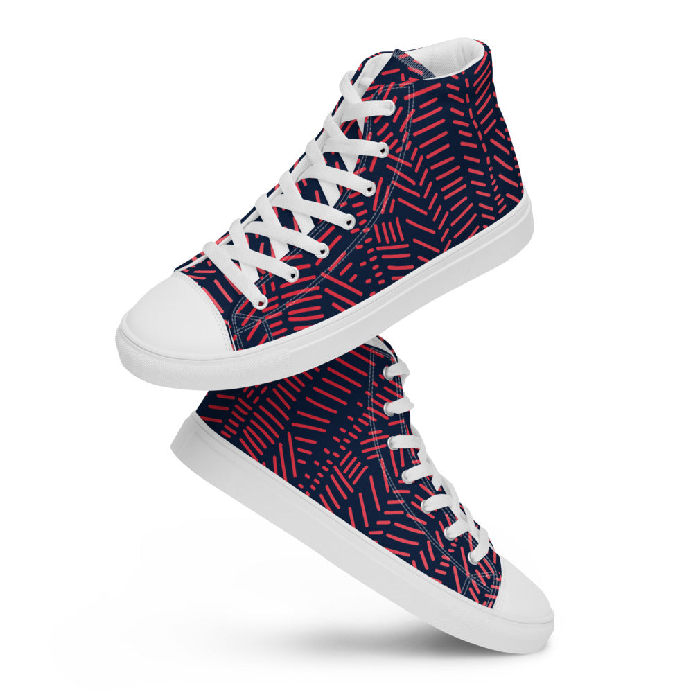 Let This Groove Women’s High Top Canvas Shoes